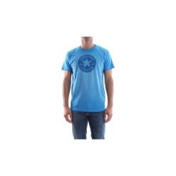 T-shirty z krótkim rękawem Converse 10005016. Niebieskie t-shirty męskie Converse, s, bez wzorów, bez kołnierzyka, krótkie. Za 109,57 zł.