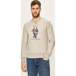 Polo Ralph Lauren - Bluza. Szare bluzy męskie Polo Ralph Lauren, s, z nadrukiem, z bawełny, z okrągłym kołnierzem, bez rękawów, bez kaptura. W wyprzedaży za 579,90 zł.