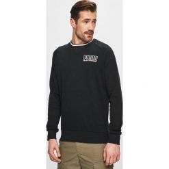 Puma - Bluza. Czarne bluzy męskie Puma, m, z nadrukiem, z bawełny, z okrągłym kołnierzem, bez rękawów, bez kaptura. W wyprzedaży za 139,90 zł.