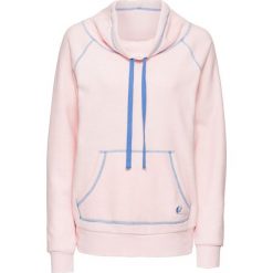 Bluza z polaru bonprix pastelowy jasnoróżowy - niebieski. Różowe bluzy damskie marki bonprix, bez wzorów, z polaru, bez rękawów, bez kaptura. Za 37,99 zł.