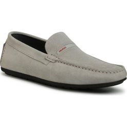 Mokasyny HUGO - Dandy 50428711 10209222 01 Light/Pastet Grey. Szare mokasyny męskie HUGO, na co dzień, bez wzorów, ze skóry, klasyczne, bez zapięcia. Za 749,00 zł.