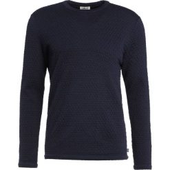 Swetry klasyczne męskie: Armani Collezioni WAFFLE Sweter dunkelblau