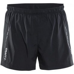 Craft Spodenki Essential Black S. Czarne spodenki sportowe męskie Craft, z materiału, sportowe. W wyprzedaży za 129,00 zł.