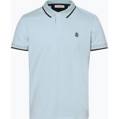 Selected - Męska koszulka polo – Shlnewseason, niebieski. Niebieskie koszulki męskie Selected, xxl, bez wzorów, polo, bez rękawów. Za 99,95 zł.