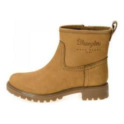 Wrangler Botki Damskie Creek Bootie Żółte, 37. Żółte botki damskie marki Wrangler, z polaru, bez obcasa, na zamek. W wyprzedaży za 231,00 zł.
