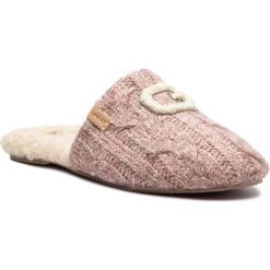 Kapcie GANT - Lazy 17598932 Pink Melange G588. Różowe klapki damskie GANT, bez wzorów, z wełny, bez obcasa. W wyprzedaży za 149,00 zł.