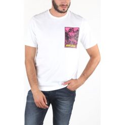 Diesel T-Just-Xl Koszulka Biały. Białe podkoszulki męskie Diesel, xl, z nadrukiem, z bawełny, z krótkim rękawem. Za 206,95 zł.