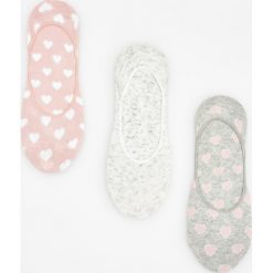 Kapcie damskie: 3 pack balerinek – Jasny szar