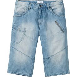 Długie bermudy dżinsowe Regular Fit bonprix jasnoniebieski. Niebieskie jeansy męskie bonprix, m, bez wzorów, z jeansu, długie. Za 89,99 zł.
