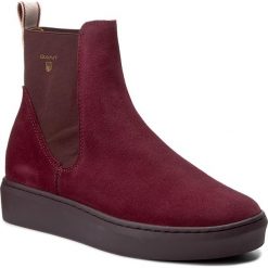 Botki GANT - Anne 15543087 Purple G507. Czerwone buty zimowe damskie marki GANT, z materiału. W wyprzedaży za 339,00 zł.