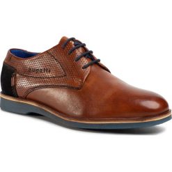 Półbuty BUGATTI - 311-64702-4114-6341 Cognac/Dark Blue. Pomarańczowe buty wizytowe męskie Bugatti, ze skóry, bez zapięcia. Za 339,00 zł.