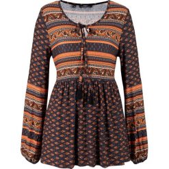 Tunika shirtowa z nadrukiem bonprix pomarańczowy paisley. Pomarańczowe tuniki damskie bonprix, z nadrukiem. Za 74,99 zł.