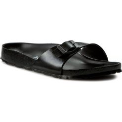 Klapki BIRKENSTOCK - Madrit 0128163 Black. Czarne klapki damskie Birkenstock, bez wzorów, z tworzywa sztucznego, bez obcasa. Za 109,00 zł.