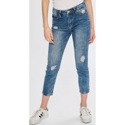 Answear - Jeansy Boho Bandit. Niebieskie boyfriendy damskie marki ANSWEAR, l. W wyprzedaży za 79,90 zł.