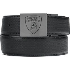 Lamborghini Pasek Czarny. Czarne paski męskie Lamborghini, w paski, ze skóry. Za 378,95 zł.