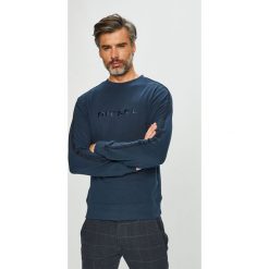 Diesel - Bluza. Szare bluzy męskie Diesel, s, z nadrukiem, z bawełny, z okrągłym kołnierzem, bez rękawów, bez kaptura. W wyprzedaży za 199,90 zł.