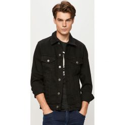 Jack & Jones - Kurtka jeansowa. Czarne płaszcze męskie Jack & Jones, s, bez wzorów, z elastanu, krótkie, bez kaptura. Za 219,90 zł.