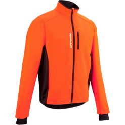 Bluza Na Rower 300 Męska Pomarańczowa B'twin. Czerwone bluzy męskie TRIBAN, xl, bez wzorów, z elastanu, bez kaptura, rowerowe. Za 99,99 zł.