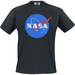NASA NASA Circle Logo T-Shirt czarny. Czarne t-shirty męskie z nadrukiem marki NASA, xl, z okrągłym kołnierzem. Za 74,90 zł.