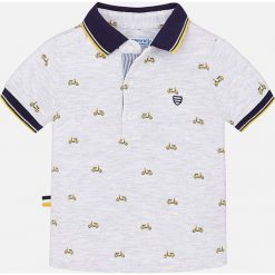 Mayoral - T-shirt dziecięcy 68-98. Szare t-shirty męskie marki Mayoral, z bawełny, polo. Za 79,90 zł.