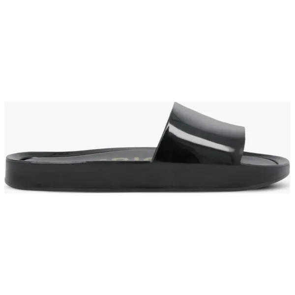 Symbiosis Klapki Ines buty damskie, czarny, rozmiar 6,5. Czarne klapki damskie Symbiosis, w paski, z tworzywa sztucznego, bez obcasa. W wyprzedaży za 50,99 zł.