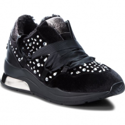 Sneakersy LIU JO - Karlie 03 B68031 TX026 Black 22222. Czarne sneakersy damskie Liu Jo, z materiału. Za 739,00 zł.