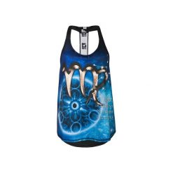 BLUZKA HOROSCOPE - VIRGO. Niebieskie bluzki sportowe damskie marki Feelj!, z dzianiny. Za 129,00 zł.