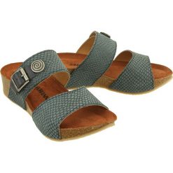 DR BRINKMANN 701186-5 blau, klapki profilaktyczne damskie. Klapki damskie Dr. Brinkmann, bez wzorów, bez obcasa. Za 259,90 zł.