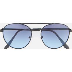 Okulary przeciwsłoneczne - Niebieski. Niebieskie okulary przeciwsłoneczne męskie Reserved. Za 49,99 zł.