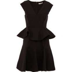 Sukienki hiszpanki: Halston Heritage CAP SLEEVE PEPLUM DRESS Sukienka koktajlowa black