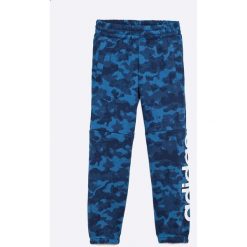 Adidas Performance - Spodnie dziecięce 110-176 cm. Niebieskie spodnie chłopięce marki adidas Performance, z bawełny. W wyprzedaży za 89,90 zł.