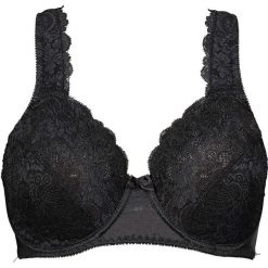Biustonosz "minimizer" bonprix czarny. Czarne biustonosze bonprix, bez wzorów. Za 54,99 zł.