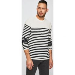 Tommy Hilfiger - Sweter. Białe swetry męskie TOMMY HILFIGER, xl, bez wzorów, z bawełny, z okrągłym kołnierzem, bez kaptura. W wyprzedaży za 399,90 zł.
