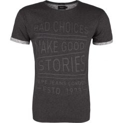 T-Shirt Pepe Jeans Teak. Czarne t-shirty męskie Pepe Jeans, m, bez wzorów, z jeansu, klasyczne, z klasycznym kołnierzykiem. Za 79,00 zł.