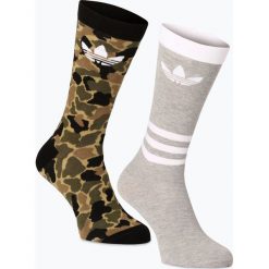 Bielizna męska: adidas Originals - Skarpety męskie pakowane po 2 szt., zielony