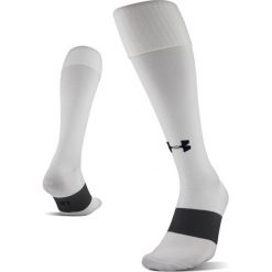 Under Armour Soccer Solid Skarpetki Biały. Białe skarpetki męskie Under Armour, bez wzorów, z elastanu. Za 51,95 zł.