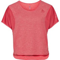 Koszulka funkcyjna "Maia" w kolorze koralowym. Czerwone t-shirty damskie Odlo Women, xs, bez wzorów, z materiału, sportowe, z okrągłym kołnierzem. W wyprzedaży za 119,95 zł.