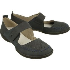 RIEKER 58876-14 blue, półbuty damskie. Niebieskie półbuty damskie Rieker, na lato, bez wzorów, ze skóry, bez obcasa, bez zapięcia. Za 239,90 zł.