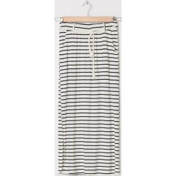 Spódnica maxi z paskiem - Kremowy. Białe spódniczki damskie House, xl, bez wzorów, maxi. Za 69,99 zł.