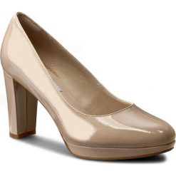 Półbuty CLARKS - Kendra Sienna 261227934 Nude Patent. Brązowe półbuty damskie Clarks, bez wzorów, ze skóry ekologicznej, bez obcasa, na obcasie, bez zapięcia. W wyprzedaży za 239,00 zł.