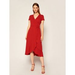 Sukienka koktajlowa Lauren Ralph Lauren Csl 200793333001. Czerwone sukienki damskie Lauren Ralph Lauren, xs, bez wzorów, wizytowe, bez kołnierzyka, bez rękawów. Za 729,00 zł.