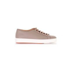 Buty Santoni MBCN20842BA6EAY. Brązowe trampki męskie Santoni, bez wzorów, bez zapięcia. Za 965,24 zł.