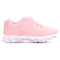 Różowe Buty Sportowe The New Real. Czerwone buty sportowe dziewczęce Born2be, z materiału, z okrągłym noskiem. Za 59,99 zł.