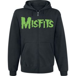 Bejsbolówki męskie: Misfits Jarek Skull Bluza z kapturem rozpinana czarny