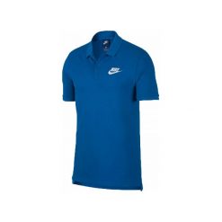 KOSZULKA MATCHUP POLO. Niebieskie koszulki męskie Nike, s, bez wzorów, z bawełny, klasyczne, polo, bez rękawów. W wyprzedaży za 95,99 zł.