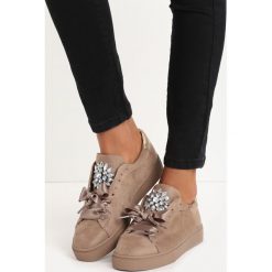 Beżowe Buty Sportowe Noble. Brązowe buty sportowe damskie marki NEWFEEL, z gumy. Za 69,99 zł.