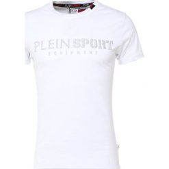 Plein Sport ROUND NECK BY YOU Tshirt z nadrukiem white/silver. Białe koszulki polo męskie Plein Sport, m, z nadrukiem, z bawełny. W wyprzedaży za 383,40 zł.