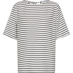 T-shirty damskie: Koszulka "Misa" w kolorze biało-granatowym