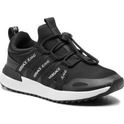 Sneakersy VERSACE JEANS - E0VTBSG3 70946 899. Czarne półbuty damskie Versace Jeans, z jeansu. W wyprzedaży za 349,00 zł.