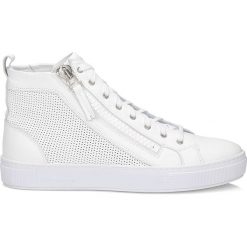 Białe trampki męskie. Białe buty skate męskie marki Kazar, ze skóry. Za 549,00 zł.